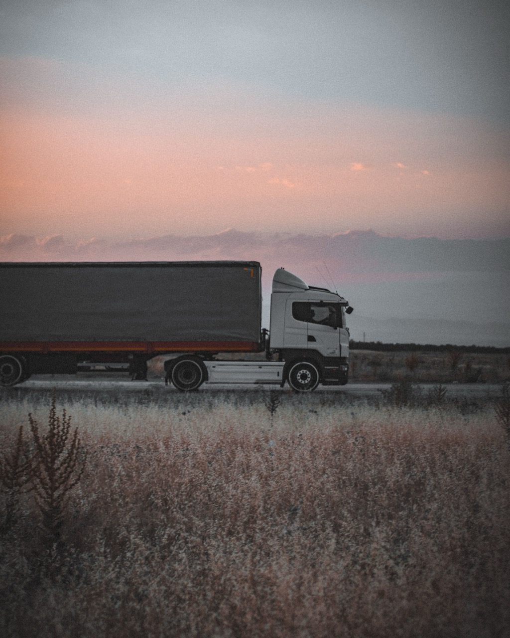A truck on the road